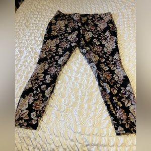 3xl floral stretch leggings by George